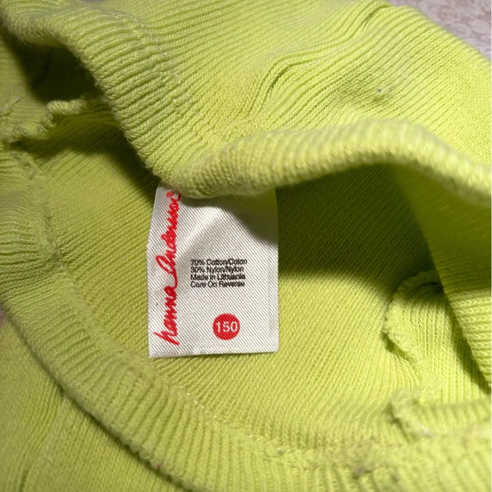 Hanna Andersson ~ Girl’s Spring Green Solid Color Footed Tights in size 150/ 12
